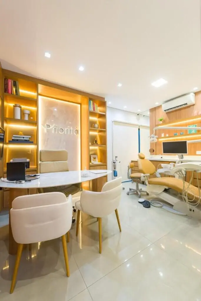 Consultório da Clínica Prioritá Odontologia em Vargem Grande do Sul